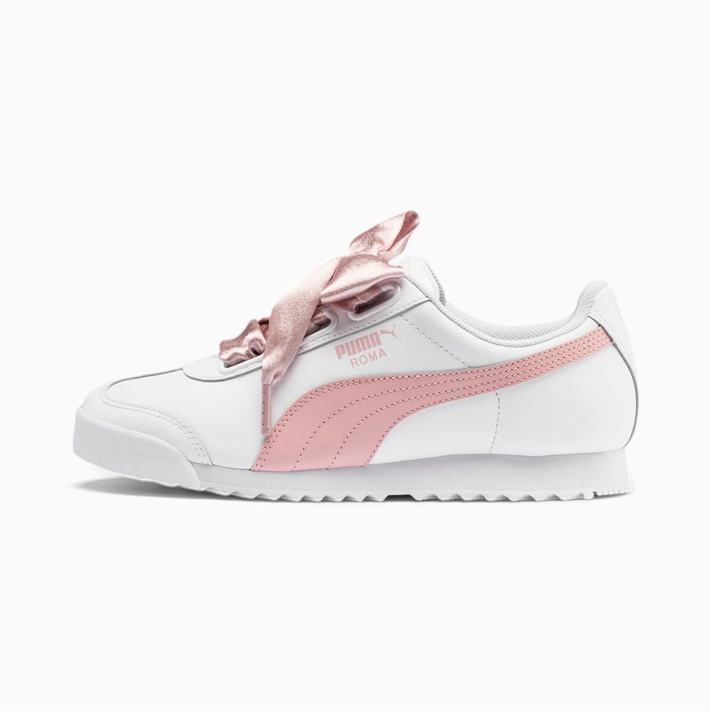 Puma Roma Heart Metallic Női Sportcipő - Fehér/Rózsaszín ( Hungary - BVPTK6328 )